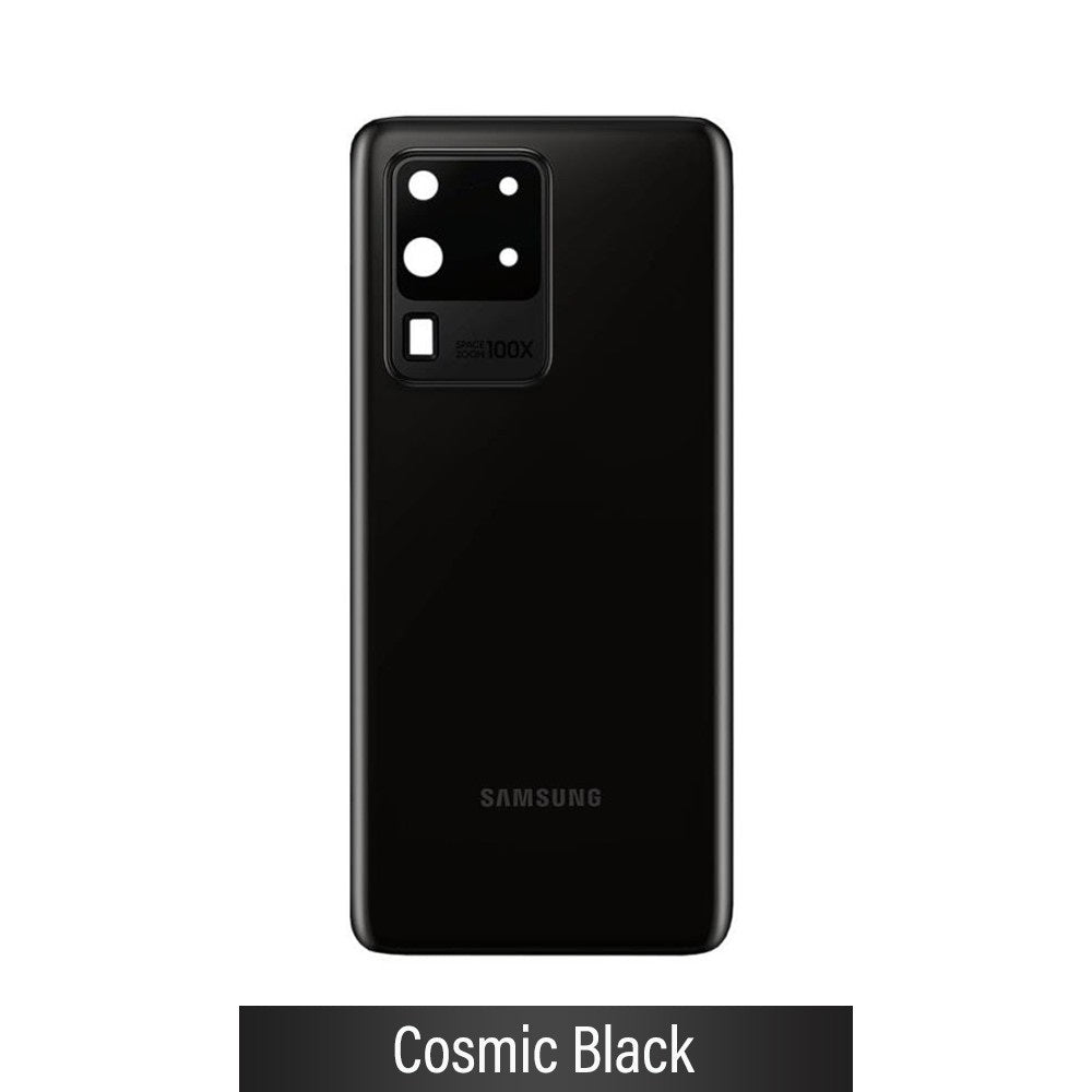 Rear Cover Glass For Samsung Galaxy S20 Ultra G988 GH82-22217A (Gold)-Cosmic Black Rear Cover Glass For Samsung Galaxy S20 Ultra G988 GH82-22217A (Gold)-Cosmic Black
